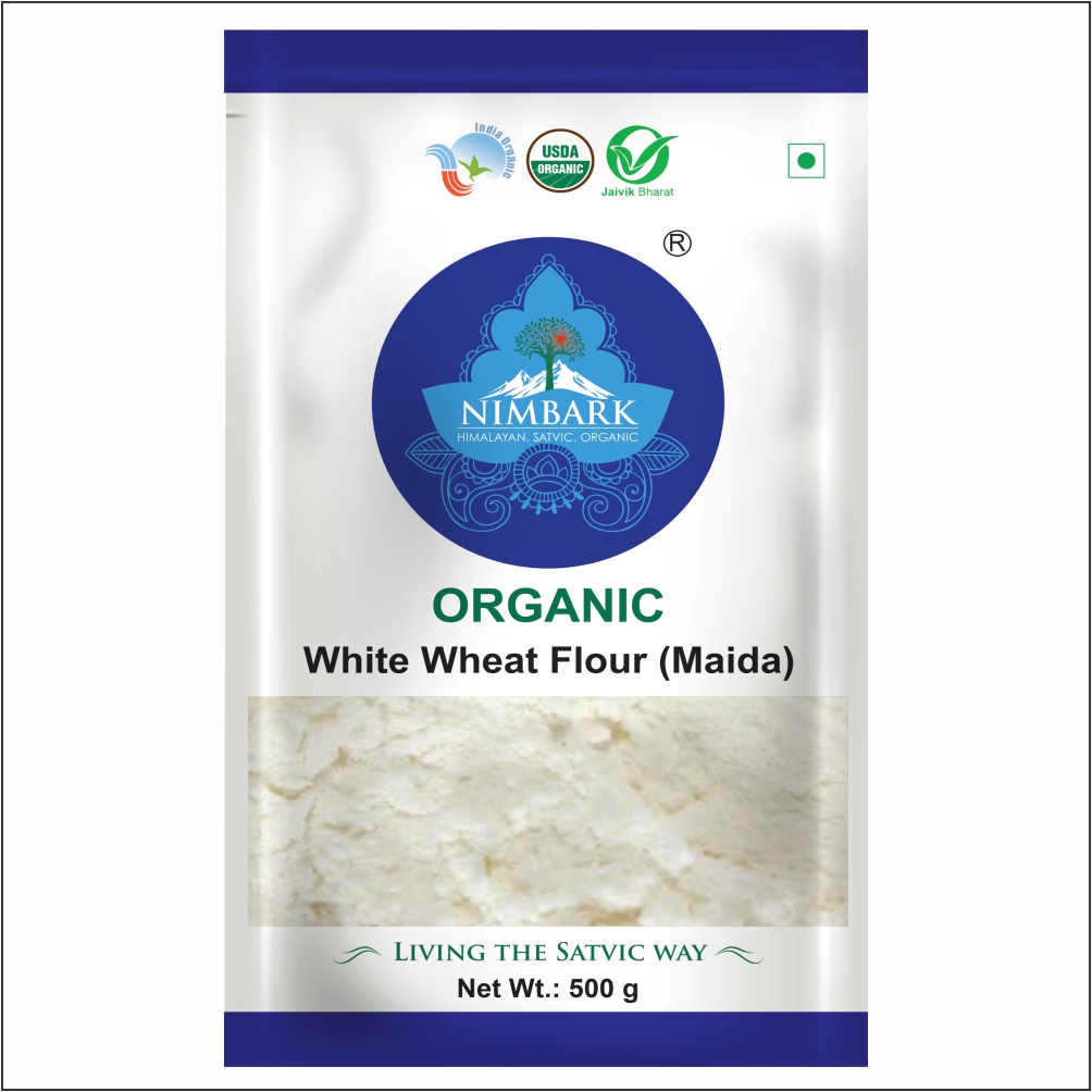 Nimbark Organic White Wheat Flour maida | Maida | Wheat Maida Flour 500gm